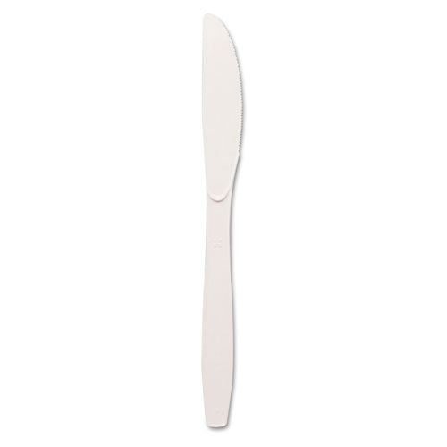 Dixie® wholesale. DIXIE Plastic Cutlery, Heavyweight Knives, White, 100-box. HSD Wholesale: Janitorial Supplies, Breakroom Supplies, Office Supplies.