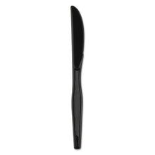 Load image into Gallery viewer, Dixie® wholesale. DIXIE Plastic Cutlery, Heavy Mediumweight Knives, Black, 1,000-carton. HSD Wholesale: Janitorial Supplies, Breakroom Supplies, Office Supplies.