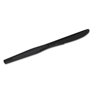 Dixie® wholesale. DIXIE Plastic Cutlery, Heavy Mediumweight Knives, Black, 1,000-carton. HSD Wholesale: Janitorial Supplies, Breakroom Supplies, Office Supplies.