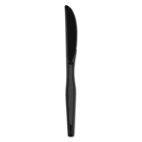Dixie® wholesale. DIXIE Plastic Cutlery, Heavy Mediumweight Knives, Black, 1,000-carton. HSD Wholesale: Janitorial Supplies, Breakroom Supplies, Office Supplies.