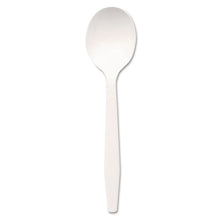 Load image into Gallery viewer, Dixie® wholesale. DIXIE Plastic Cutlery, Mediumweight Soup Spoons, White, 1,000-carton. HSD Wholesale: Janitorial Supplies, Breakroom Supplies, Office Supplies.