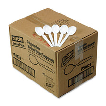 Load image into Gallery viewer, Dixie® wholesale. DIXIE Plastic Cutlery, Mediumweight Soup Spoons, White, 1,000-carton. HSD Wholesale: Janitorial Supplies, Breakroom Supplies, Office Supplies.