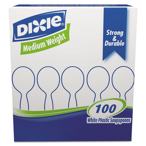 Dixie® wholesale. DIXIE Plastic Cutlery, Heavy Mediumweight Soup Spoon, 1,000-carton. HSD Wholesale: Janitorial Supplies, Breakroom Supplies, Office Supplies.