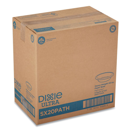 Dixie® Ultra® wholesale. DIXIE Pathways Heavyweight Paper Bowls, 20oz, Green-burgundy, 500-carton. HSD Wholesale: Janitorial Supplies, Breakroom Supplies, Office Supplies.