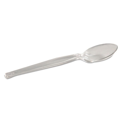 Dixie® wholesale. DIXIE Plastic Cutlery, Heavyweight Teaspoon, Crystal Clear, 6", 1,000-carton. HSD Wholesale: Janitorial Supplies, Breakroom Supplies, Office Supplies.