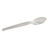 Dixie® wholesale. DIXIE Plastic Cutlery, Heavyweight Teaspoon, Crystal Clear, 6