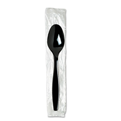 Dixie® wholesale. DIXIE Individually Wrapped Teaspoons, Plastic, Black 1,000-carton. HSD Wholesale: Janitorial Supplies, Breakroom Supplies, Office Supplies.