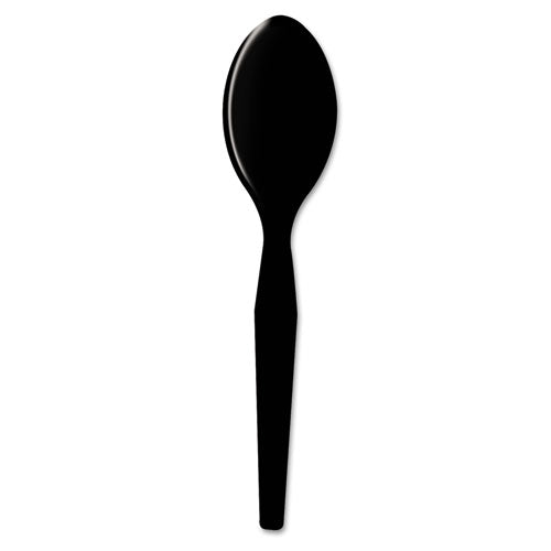 Dixie® wholesale. DIXIE Plastic Cutlery, Heavy Mediumweight Teaspoons, Black, 1,000-carton. HSD Wholesale: Janitorial Supplies, Breakroom Supplies, Office Supplies.