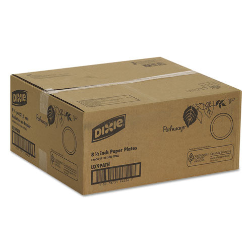 Dixie® wholesale. DIXIE Pathways Soak-proof Shield Mediumweight Paper Plates, 8 1-2", Pathway, 125-pack. HSD Wholesale: Janitorial Supplies, Breakroom Supplies, Office Supplies.