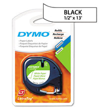 Load image into Gallery viewer, DYMO® wholesale. DYMO Letratag Paper Label Tape Cassettes, 0.5&quot; X 13 Ft, White, 2-pack. HSD Wholesale: Janitorial Supplies, Breakroom Supplies, Office Supplies.