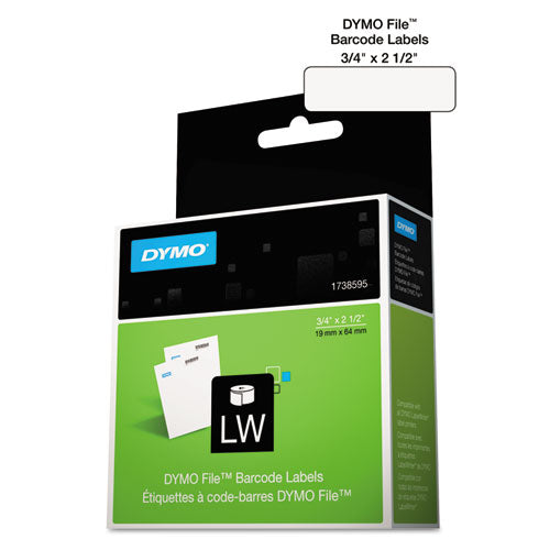 DYMO® wholesale. DYMO Labelwriter Bar Code Labels, 0.75" X 2.5", White, 450 Labels-roll. HSD Wholesale: Janitorial Supplies, Breakroom Supplies, Office Supplies.