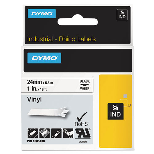 DYMO® wholesale. DYMO Rhino Permanent Vinyl Industrial Label Tape, 1