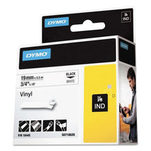 Load image into Gallery viewer, DYMO® wholesale. DYMO Rhino Permanent Vinyl Industrial Label Tape, 0.75&quot; X 18 Ft, White-black Print. HSD Wholesale: Janitorial Supplies, Breakroom Supplies, Office Supplies.