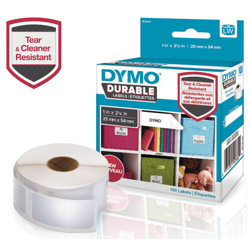 DYMO® wholesale. DYMO Lw Durable Multi-purpose Labels, 1" X 2.12", 160-roll. HSD Wholesale: Janitorial Supplies, Breakroom Supplies, Office Supplies.