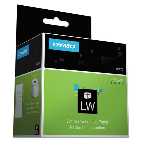 DYMO® wholesale. DYMO Labelwriter Continuous-roll Receipt Paper, 2.25" X 300 Ft, White. HSD Wholesale: Janitorial Supplies, Breakroom Supplies, Office Supplies.