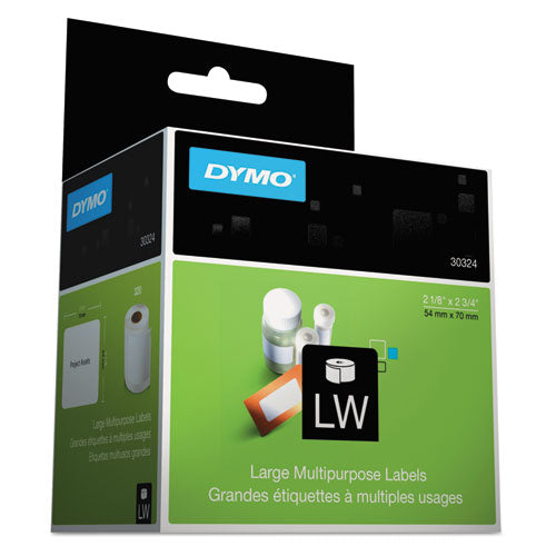 DYMO® wholesale. DYMO Lw Multipurpose Labels, 2.75" X 2.12", White, 320 Labels-roll. HSD Wholesale: Janitorial Supplies, Breakroom Supplies, Office Supplies.