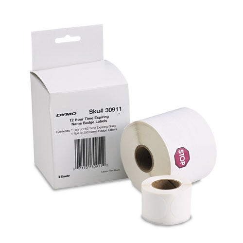 DYMO® wholesale. DYMO Visitor Management Time-expiring Name Badges, Adhesive, 2.25" X 4", 250-box. HSD Wholesale: Janitorial Supplies, Breakroom Supplies, Office Supplies.