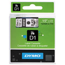 DYMO® wholesale. DYMO D1 High-performance Polyester Removable Label Tape, 0.5" X 23 Ft, Black On Clear. HSD Wholesale: Janitorial Supplies, Breakroom Supplies, Office Supplies.