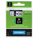 DYMO® wholesale. DYMO D1 High-performance Polyester Removable Label Tape, 0.5" X 23 Ft, Black On White. HSD Wholesale: Janitorial Supplies, Breakroom Supplies, Office Supplies.