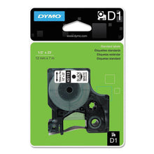 Load image into Gallery viewer, DYMO® wholesale. DYMO D1 High-performance Polyester Removable Label Tape, 0.5&quot; X 23 Ft, Black On White. HSD Wholesale: Janitorial Supplies, Breakroom Supplies, Office Supplies.