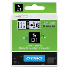 Load image into Gallery viewer, DYMO® wholesale. DYMO D1 High-performance Polyester Removable Label Tape, 0.75&quot; X 23 Ft, Black On White. HSD Wholesale: Janitorial Supplies, Breakroom Supplies, Office Supplies.