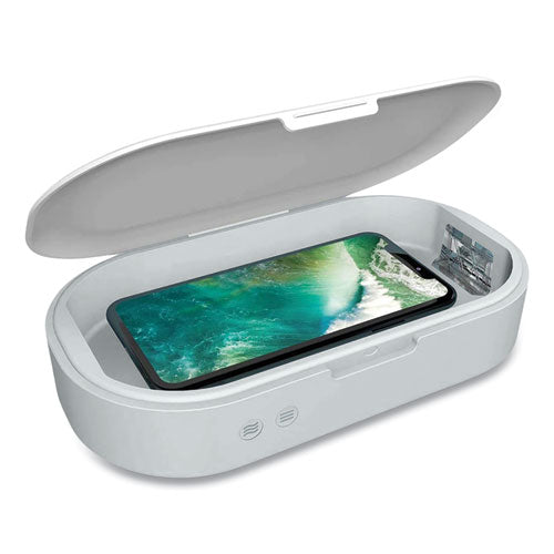 Essential Gear wholesale. Uv Sterilizing Box For Mobile Phones, White. HSD Wholesale: Janitorial Supplies, Breakroom Supplies, Office Supplies.