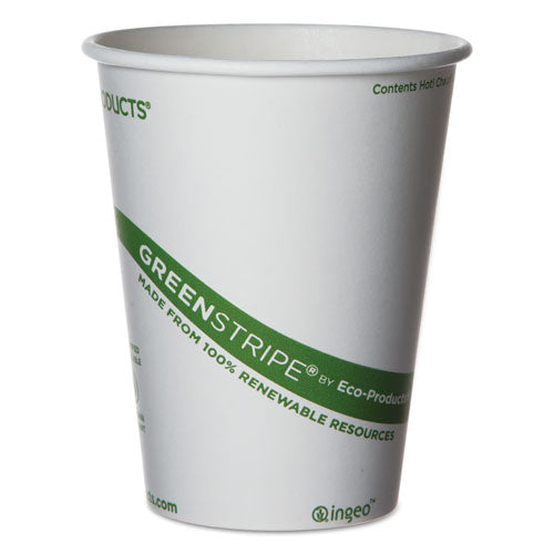 Eco-Products® wholesale. Greenstripe Renewable And Compostable Hot Cups - 12 Oz,  50-pack, 20 Packs-carton. HSD Wholesale: Janitorial Supplies, Breakroom Supplies, Office Supplies.