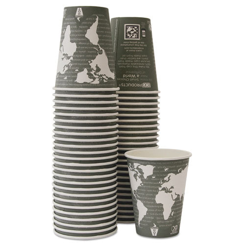 Eco-Products® wholesale. World Art Renewable-compostable Hot Cups, 12 Oz, Gray, 50-pack. HSD Wholesale: Janitorial Supplies, Breakroom Supplies, Office Supplies.