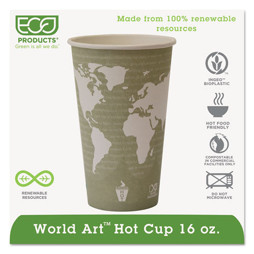 Eco-Products® wholesale. World Art Renewable Compostable Hot Cups, 16 Oz., 50-pk, 20 Pk-ct. HSD Wholesale: Janitorial Supplies, Breakroom Supplies, Office Supplies.