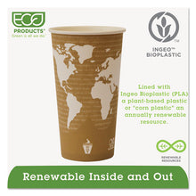 Load image into Gallery viewer, Eco-Products® wholesale. World Art Renewable Compostable Hot Cups, 20 Oz., 50-pk, 20 Pk-ct. HSD Wholesale: Janitorial Supplies, Breakroom Supplies, Office Supplies.