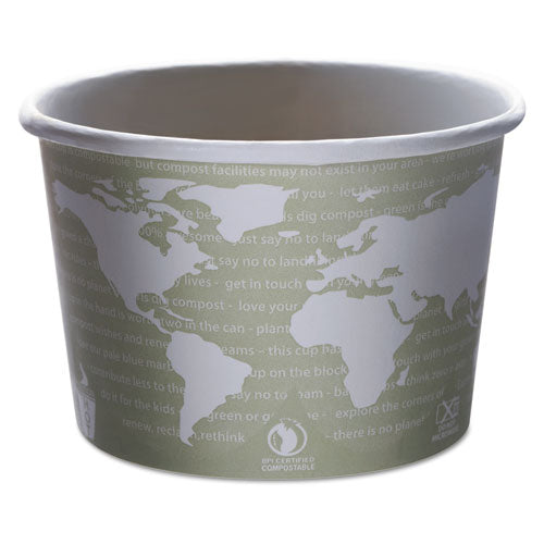 Eco-Products® wholesale. World Art Renewable And Compostable Food Container, 16 Oz, 4.05" Diameter X 3"h, Seafoam, 25-pack, 20 Packs-carton. HSD Wholesale: Janitorial Supplies, Breakroom Supplies, Office Supplies.