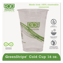 Load image into Gallery viewer, Eco-Products® wholesale. Greenstripe Renewable And Compostable Cold Cups - 16 Oz, 50-pack, 20 Packs-carton. HSD Wholesale: Janitorial Supplies, Breakroom Supplies, Office Supplies.