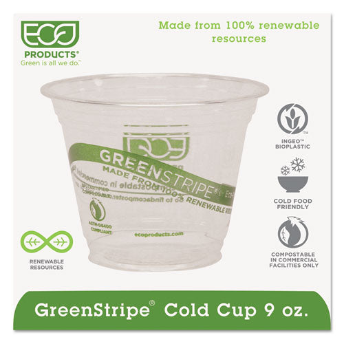 Eco-Products® wholesale. Greenstripe Renewable And Compostable Cold Cups - 9 Oz, 50-pack, 20 Packs-carton. HSD Wholesale: Janitorial Supplies, Breakroom Supplies, Office Supplies.