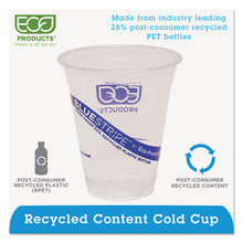 Load image into Gallery viewer, Eco-Products® wholesale. Bluestripe 25% Recycled Content Cold Cups, 12 Oz, Clear-blue, 50-pk, 20 Pk-ct. HSD Wholesale: Janitorial Supplies, Breakroom Supplies, Office Supplies.