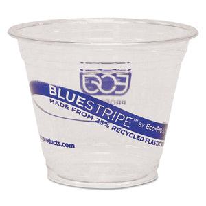 Eco-Products® wholesale. Bluestripe 25% Recycled Content Cold Cups, 9 Oz., Clear-blue, 50-pk, 20 Pk-ct. HSD Wholesale: Janitorial Supplies, Breakroom Supplies, Office Supplies.