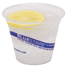 Load image into Gallery viewer, Eco-Products® wholesale. Bluestripe 25% Recycled Content Cold Cups, 9 Oz., Clear-blue, 50-pk, 20 Pk-ct. HSD Wholesale: Janitorial Supplies, Breakroom Supplies, Office Supplies.