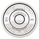Eco-Products® wholesale. Bluestripe Recycled Content Cold Cup Flat Lids, F-9-24oz Cups, 100-pk, 10 Pk-ct. HSD Wholesale: Janitorial Supplies, Breakroom Supplies, Office Supplies.
