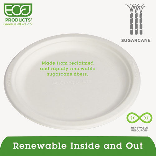 Eco-Products® wholesale. Renewable And Compostable Sugarcane Plates, 9", 50-packs. HSD Wholesale: Janitorial Supplies, Breakroom Supplies, Office Supplies.