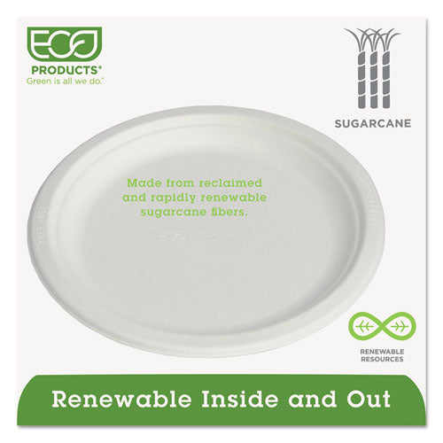 Eco-Products® wholesale. Renewable And Compostable Sugarcane Plates, 9", 500-carton. HSD Wholesale: Janitorial Supplies, Breakroom Supplies, Office Supplies.