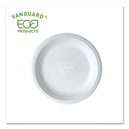 Eco-Products® wholesale. Vanguard Renewable And Compostable Sugarcane Plates, 6", White, 1,000-carton. HSD Wholesale: Janitorial Supplies, Breakroom Supplies, Office Supplies.