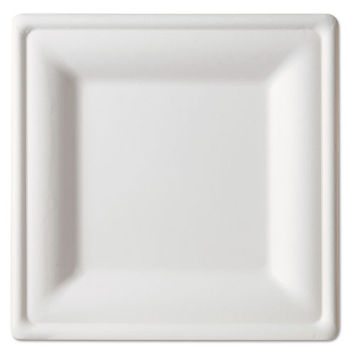 Eco-Products® wholesale. Renewable And Compostable Square Sugarcane Plates - Large, 50-packs, 5 Packs-carton. HSD Wholesale: Janitorial Supplies, Breakroom Supplies, Office Supplies.