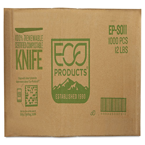 Eco-Products® wholesale. Plantware Compostable Cutlery, Knife, 6", Pearl White, 50-pack, 20 Pack-carton. HSD Wholesale: Janitorial Supplies, Breakroom Supplies, Office Supplies.
