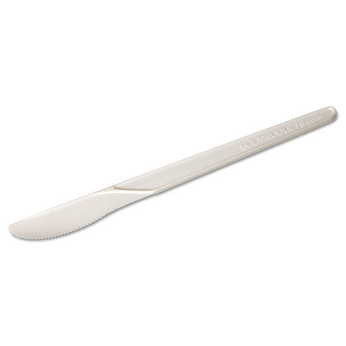 Eco-Products® wholesale. Plantware Compostable Cutlery, Knife, 6", Pearl White, 50-pack, 20 Pack-carton. HSD Wholesale: Janitorial Supplies, Breakroom Supplies, Office Supplies.