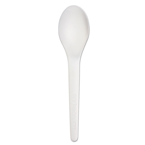 Eco-Products® wholesale. Plantware Compostable Cutlery, Spoon, 6", Pearl White, 50-pack, 20 Pack-carton. HSD Wholesale: Janitorial Supplies, Breakroom Supplies, Office Supplies.