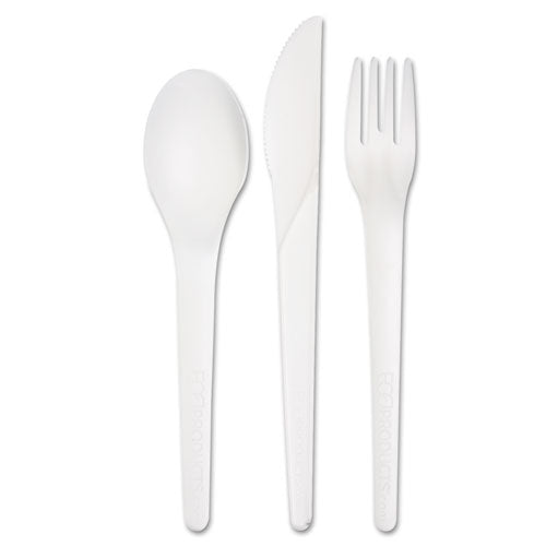 Eco-Products® wholesale. Plantware Compostable Cutlery Kit, Knife-fork-spoon-napkin, 6
