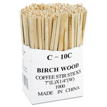 Load image into Gallery viewer, Eco-Products® wholesale. Renewable Wooden Stir Sticks - 7&quot;, 1000-pk, 10 Pk-ct. HSD Wholesale: Janitorial Supplies, Breakroom Supplies, Office Supplies.