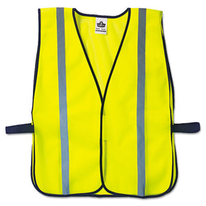 ergodyne® wholesale. Glowear 8020hl Safety Vest, Polyester Mesh, Hook Closure, Lime, One Size Fit All. HSD Wholesale: Janitorial Supplies, Breakroom Supplies, Office Supplies.