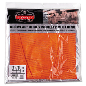 ergodyne® wholesale. Glowear 8210z Class 2 Economy Vest, Polyester Mesh, Zipper Closure, Orange, L-xl. HSD Wholesale: Janitorial Supplies, Breakroom Supplies, Office Supplies.