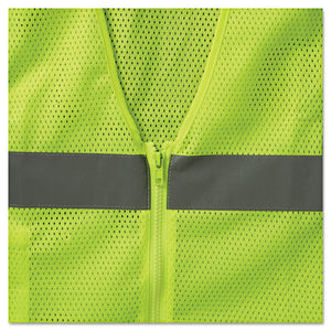 ergodyne® wholesale. Glowear 8210z Class 2 Economy Vest, Polyester Mesh, Large-x-large, Lime. HSD Wholesale: Janitorial Supplies, Breakroom Supplies, Office Supplies.