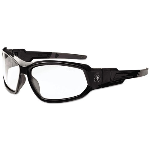 ergodyne® wholesale. Skullerz Loki Safety Glasses-goggles, Black Frame-clear Lens, Nylon-polycarb. HSD Wholesale: Janitorial Supplies, Breakroom Supplies, Office Supplies.
